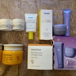 TATCHA, SUPERGOOP!, INNISFREE, OLAPLEX, EYE DUTY